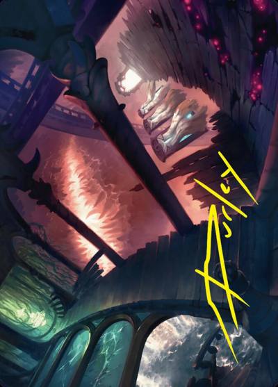 Terramorphic Expanse // Terramorphic Expanse ADSK-27 Duskmourn: House of Horror Art Series Magic card