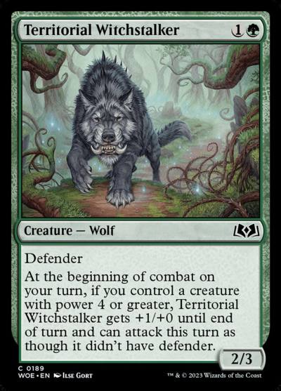 Territorial Witchstalker 189 Wilds of Eldraine Magic card