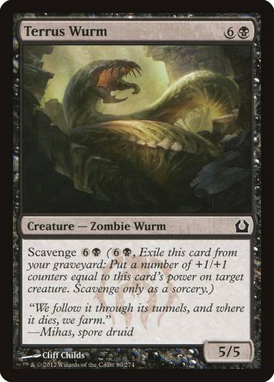 Terrus Wurm 80 Return to Ravnica Magic card