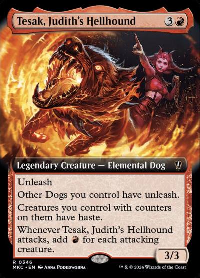 Tesak, Judith's Hellhound MKC-346 Murders at Karlov Manor Commander Magic card