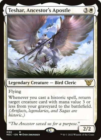 Teshar, Ancestor's Apostle NEC-90 Neon Dynasty Commander Magic card