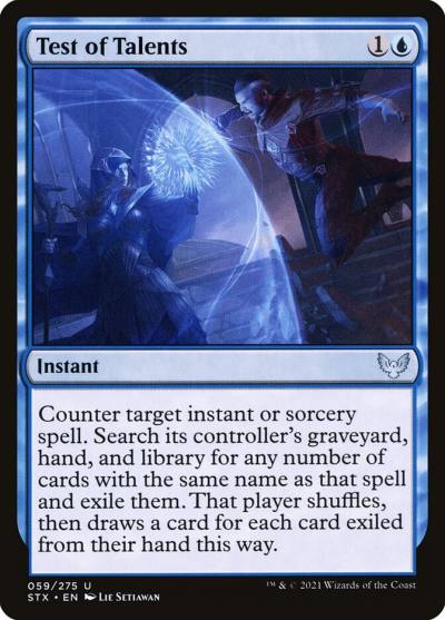 Test of Talents STX-59 Strixhaven: School of Mages Magic card