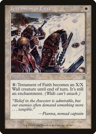 Testament of Faith ODY-55 Odyssey Magic card