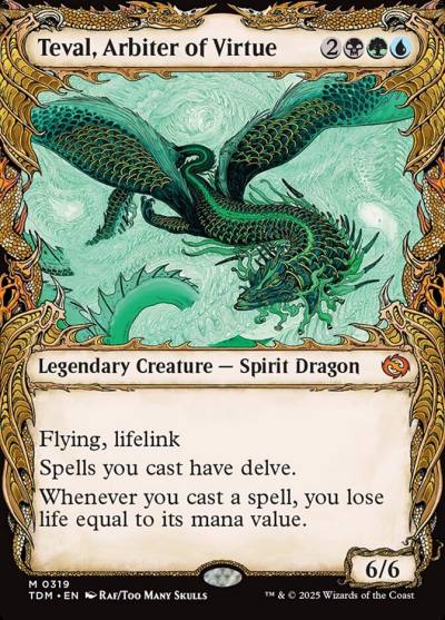 Teval, Arbiter of Virtue TDM-319 Tarkir: Dragonstorm Magic card