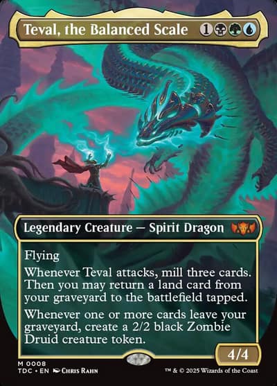 Teval, the Balanced Scale 8 Tarkir: Dragonstorm Commander Magic card
