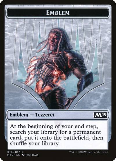 Tezzeret, Artifice Master Emblem TM19-16 Core Set 2019 Tokens Magic card