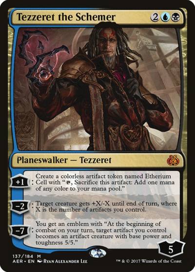 Tezzeret the Schemer AER-137 Aether Revolt Magic card