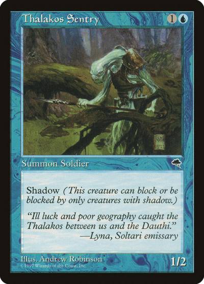 Thalakos Sentry TMP-95 Tempest Magic card