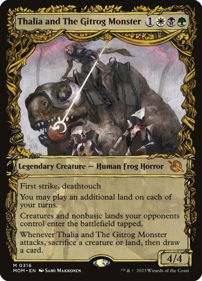 Thalia and The Gitrog Monster MOM-316 March of the Machine Magic card