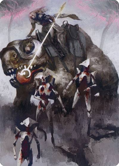 Thalia and The Gitrog Monster // Thalia and The Gitrog Monster AMOM-65 March of the Machine Art Series Magic card