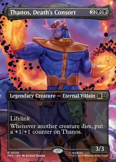 Thanos, Death's Consort 508 Marvel Super Heroes Commander Magic card