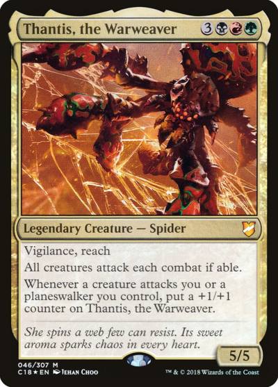 Thantis, the Warweaver C18-46 Commander 2018 Magic card