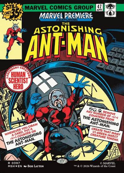 The Astonishing Ant-Man MSH-397 Marvel Super Heroes Magic card
