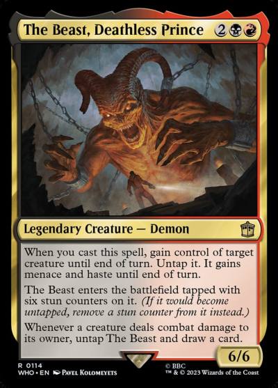 The Beast, Deathless Prince WHO-114 Doctor Who Magic card