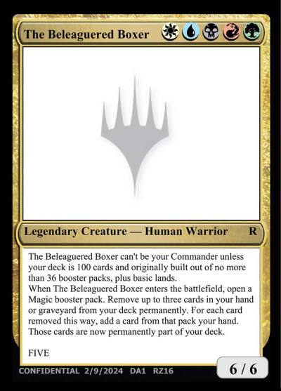The Beleaguered Boxer RZ16 Unknown Event Magic card