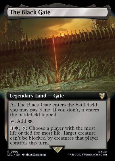 The Black Gate LTC-160 Tales of Middle-earth Commander Magic card