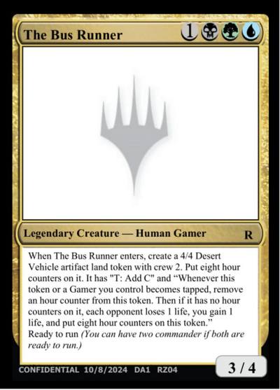 The Bus Runner RZ04m Unknown Event Magic card