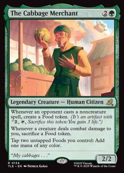 The Cabbage Merchant TLE-134 Avatar: The Last Airbender Eternal Magic card