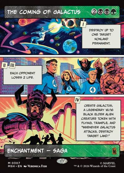 The Coming of Galactus MSH-307 Marvel Super Heroes Magic card