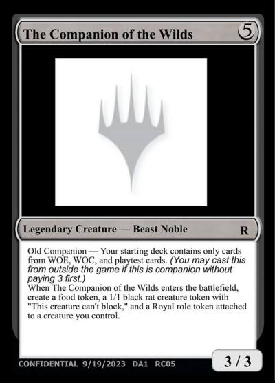The Companion of the Wilds RC05b Unknown Event Magic card