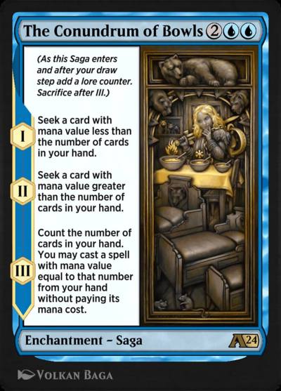The Conundrum of Bowls YWOE-3 Alchemy: Wilds of Eldraine Magic card