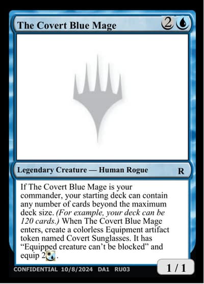 The Covert Blue Mage RU03c Unknown Event Magic card