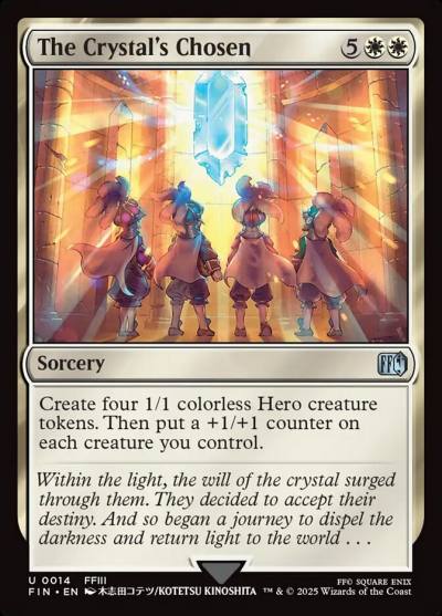 The Crystal's Chosen FIN-14 Final Fantasy Magic card