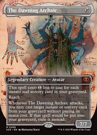 The Dawning Archaic SOS-289 Secrets of Strixhaven Magic card