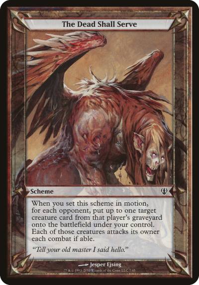 The Dead Shall Serve OARC-7STAR Archenemy Schemes Magic card