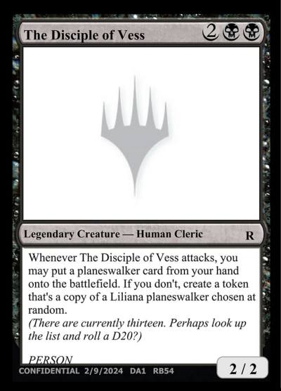 The Disciple of Vess RB54 Unknown Event Magic card