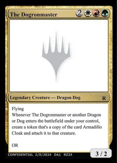 The Dogronmaster RZ24 Unknown Event Magic card