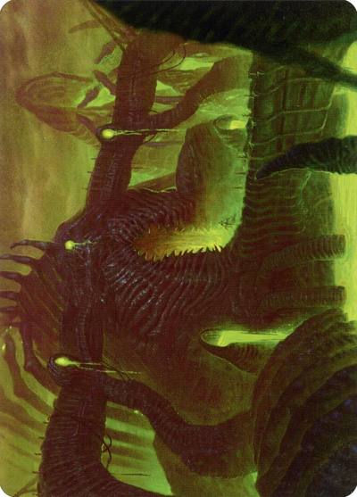 The Dross Pits // The Dross Pits AONE-58 Phyrexia: All Will Be One Art Series Magic card