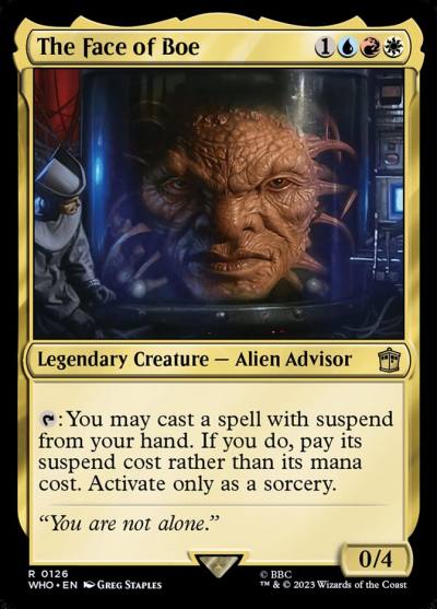 The Face of Boe WHO-126 Doctor Who Magic card