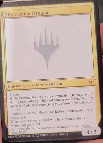 The Faction Dragon MZ03a Unknown Event Magic card