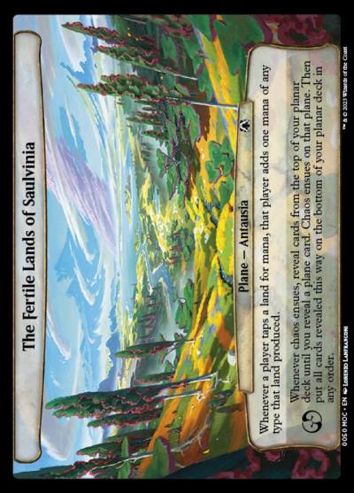The Fertile Lands of Saulvinia MOC-50 March of the Machine Commander Magic card