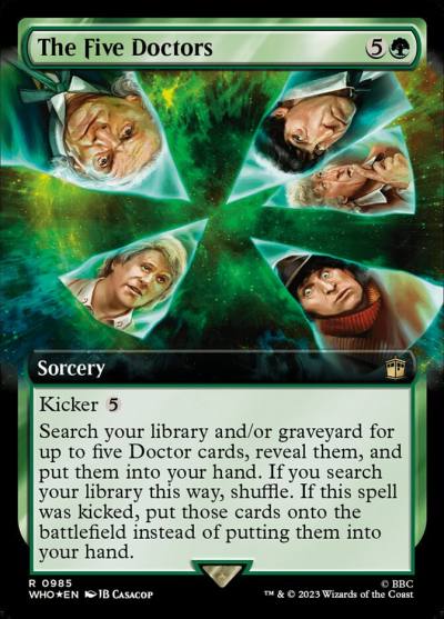 The Five Doctors WHO-985 Doctor Who Magic card