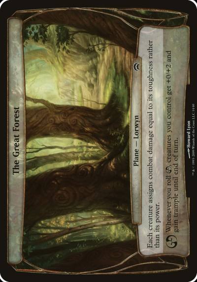 The Great Forest OHOP-14 Planechase Planes Magic card