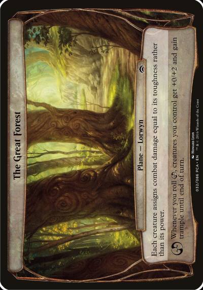 The Great Forest OPCA-32 Planechase Anthology Planes Magic card