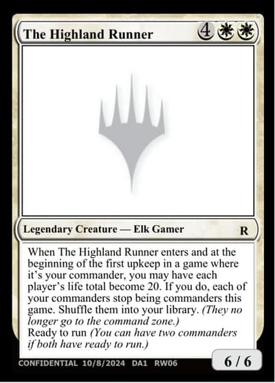 The Highland Runner UNK-RW06B Unknown Event Magic card