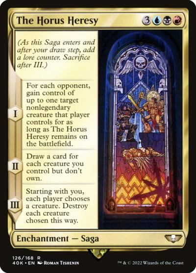 The Horus Heresy 40K-126 Warhammer 40,000 Commander Magic card