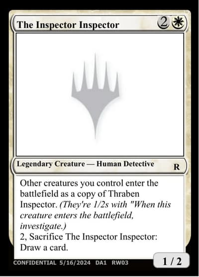 The Inspector Inspector RW03e Unknown Event Magic card
