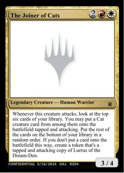 The Joiner of Cats RZ04h Unknown Event Magic card