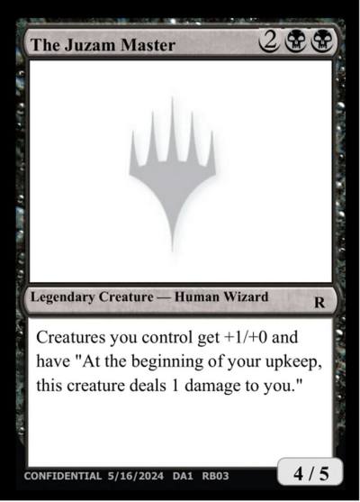 The Juzam Master RB03e Unknown Event Magic card