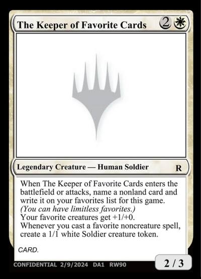 The Keeper of Favorite Cards RW90 Unknown Event Magic card