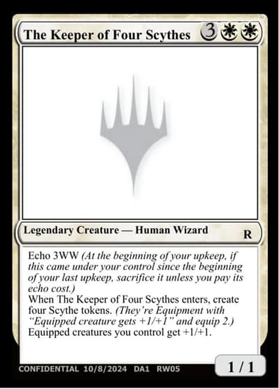 The Keeper of Four Scythes RW05d Unknown Event Magic card