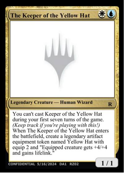 The Keeper of the Yellow Hat RZ02b Unknown Event Magic card