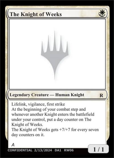 The Knight of Weeks RW06 Unknown Event Magic card