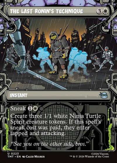 The Last Ronin's Technique TMT-223 Teenage Mutant Ninja Turtles Magic card