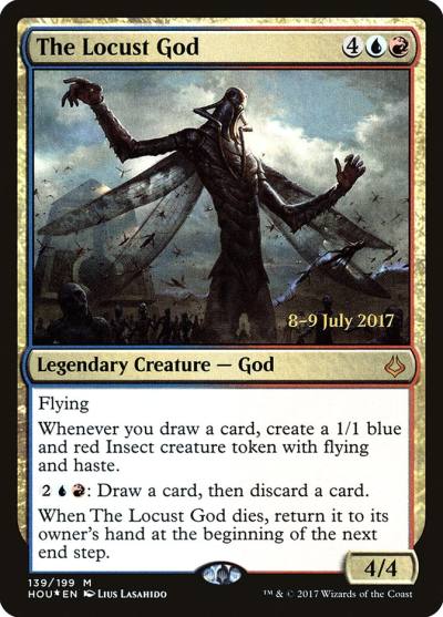 The Locust God PHOU-139S Hour of Devastation Promos Magic card