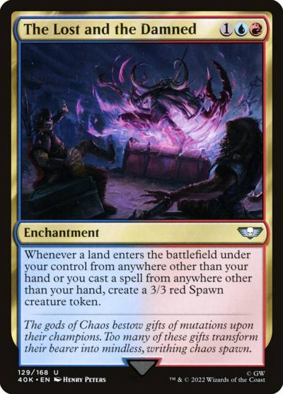 The Lost and the Damned 40K-129 Warhammer 40,000 Commander Magic card